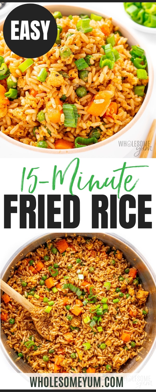 Best fried rice recipe pin.