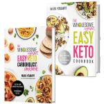 Easy Keto Cookbook and Easy Keto Carboholics' Cookbook.