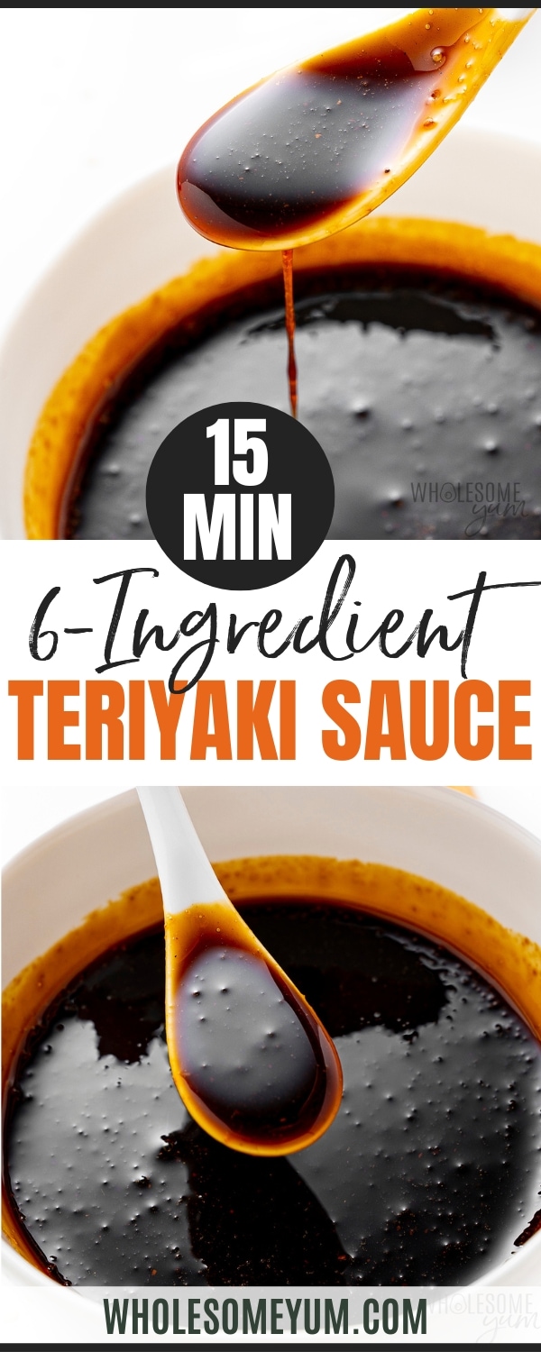Teriyaki sauce recipe pin.