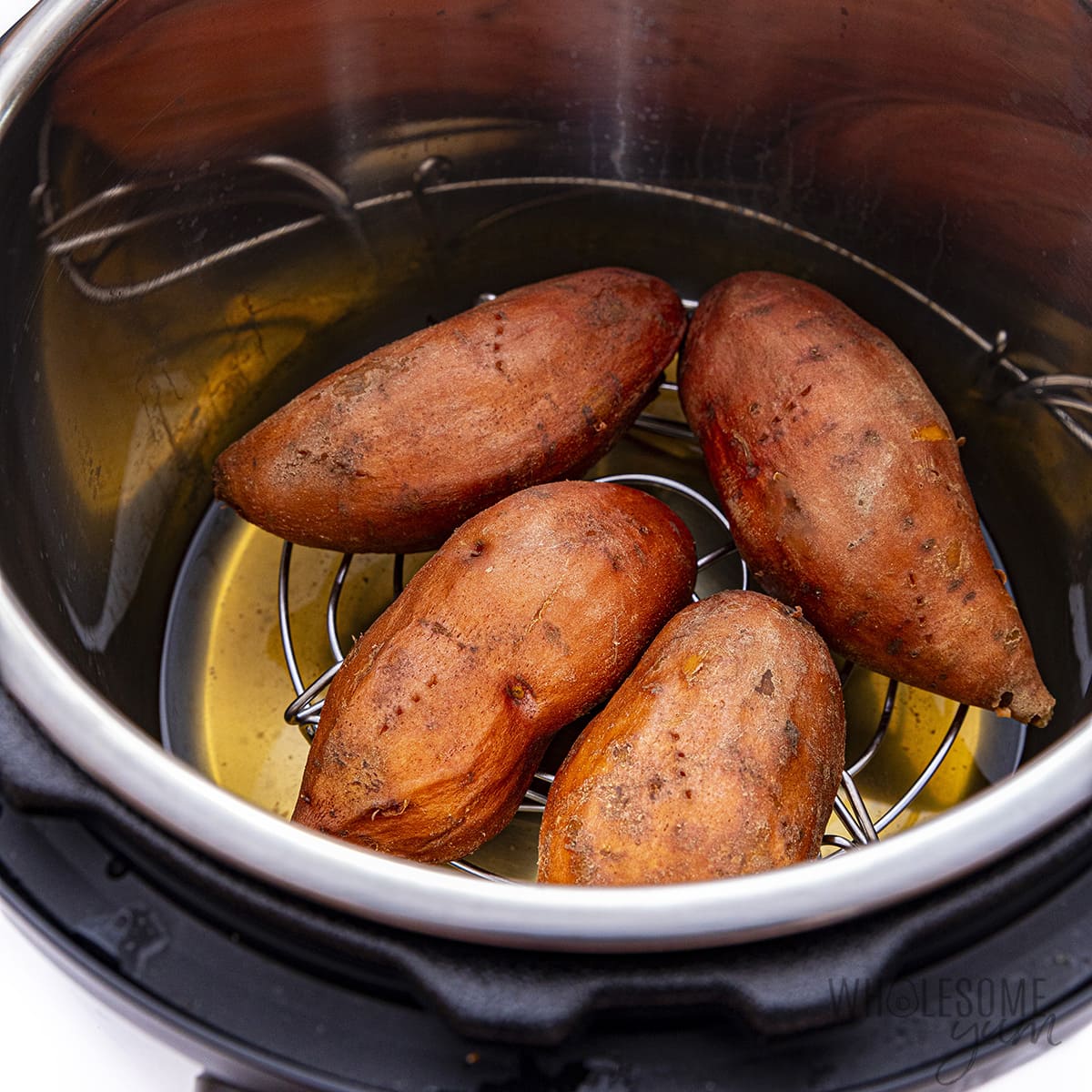 “Bake” Sweet Potatoes in the Instant Pot.