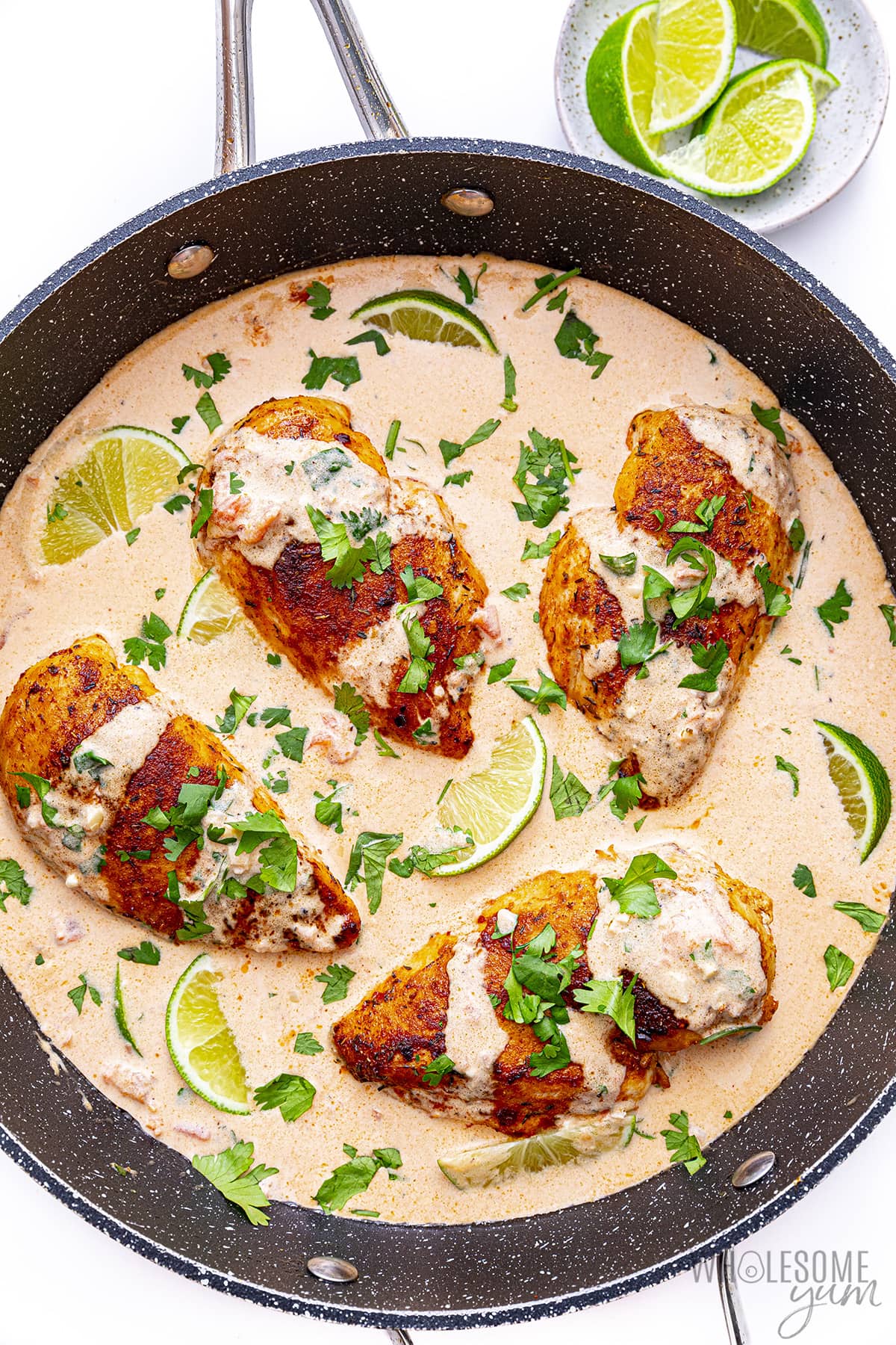 Finish the Cajun chicken recipe in the skillet.