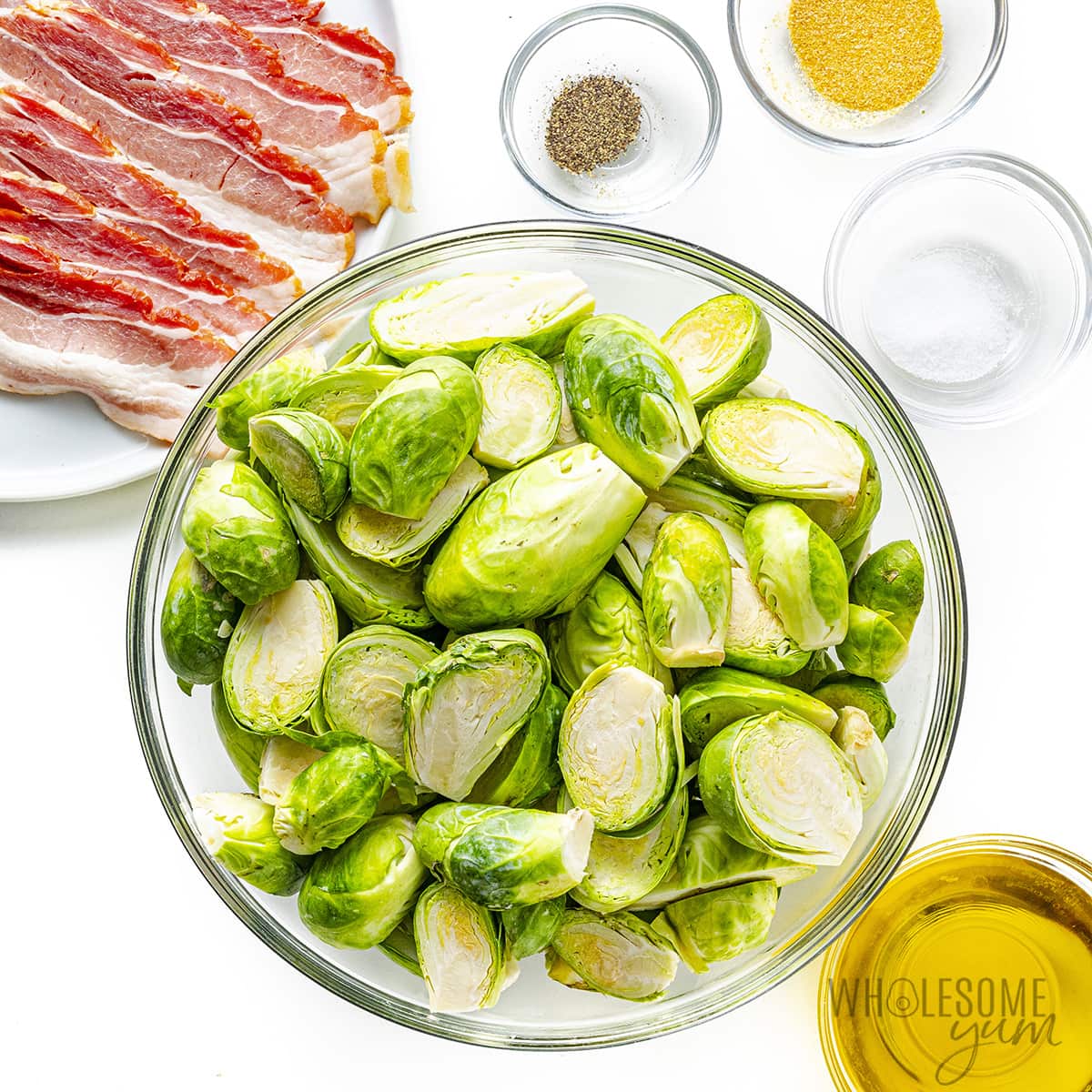 Bacon Brussels Sprouts Recipe Ingredients.