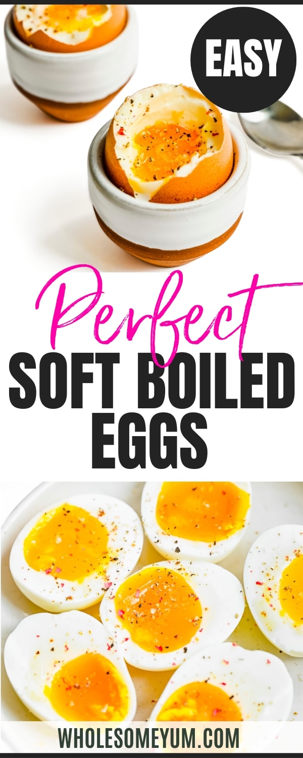 Perfect soft boiled eggs pin.