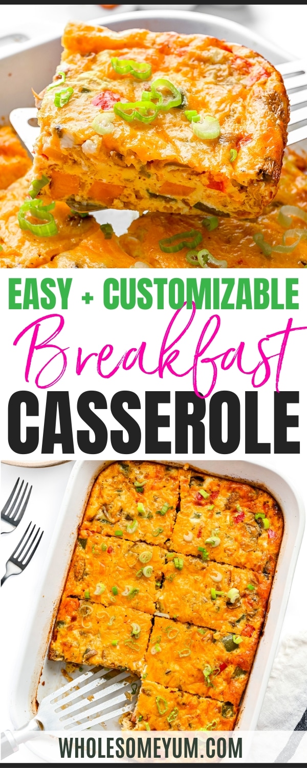 Easy Breakfast Casserole Recipe Pin.