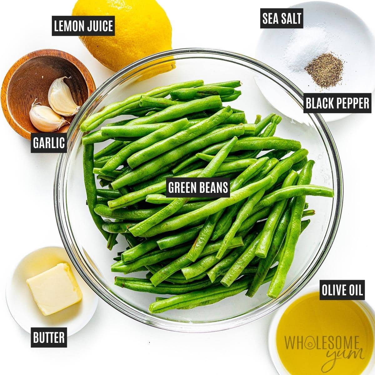 Sautéed Green Beans Recipe Ingredients.