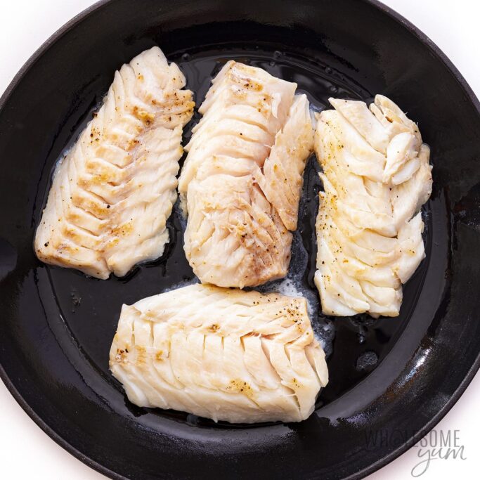 Cod Back Pan Fried Cod - Wholesome Yum