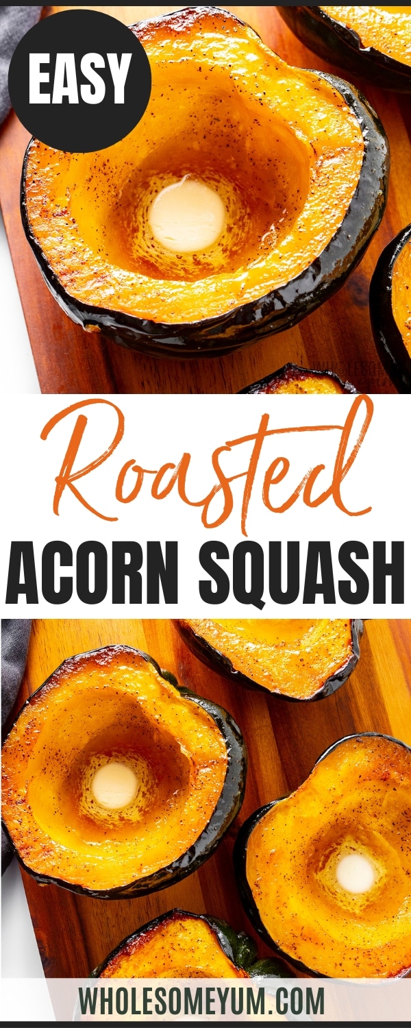 Acorn squash recipe pin.
