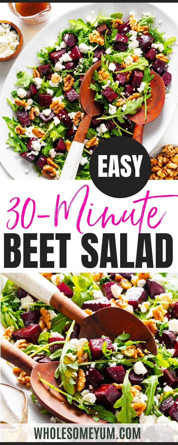 Beet salad recipe pin.