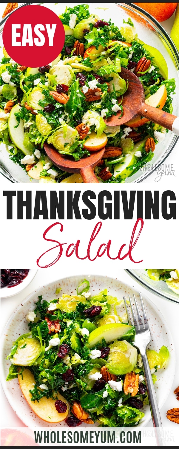 Thanksgiving salad recipe pin.