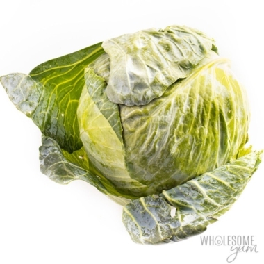 Cabbage on white background.