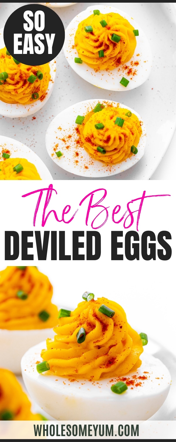 Best deviled eggs recipe pin.