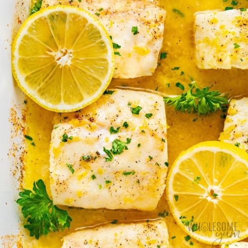 Baked Lemon-Garlic Cod with Butter Sauce – New and Tips