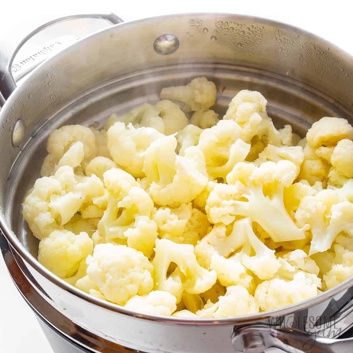 Steamed cauliflower.