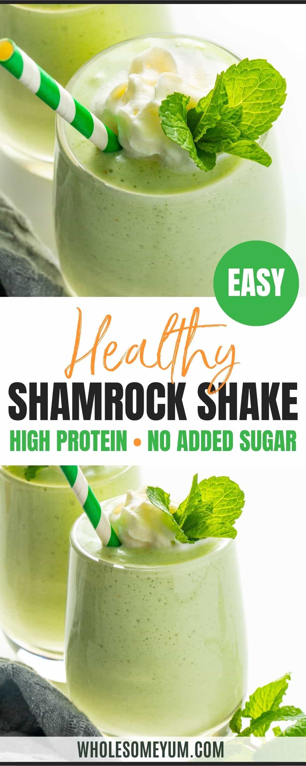 Shamrock shake recipe pin.