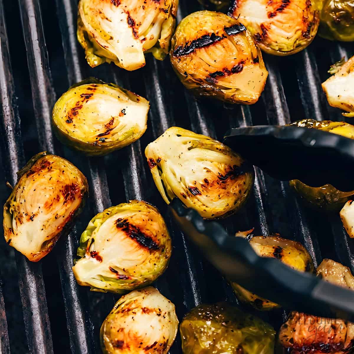 Brussels sprouts on the grill.