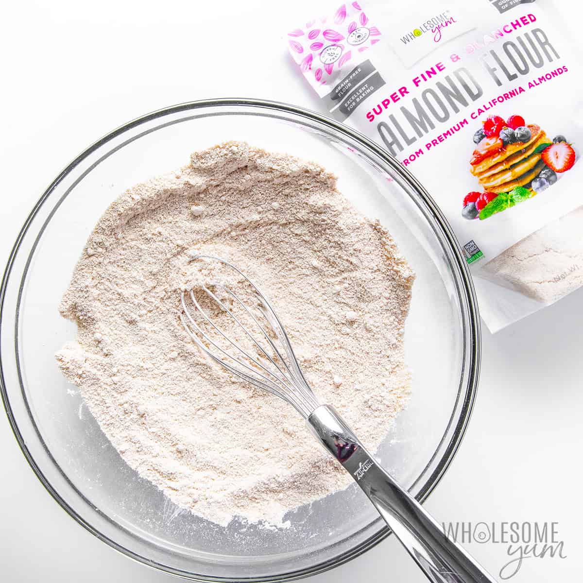 Dry ingredients in a bowl.