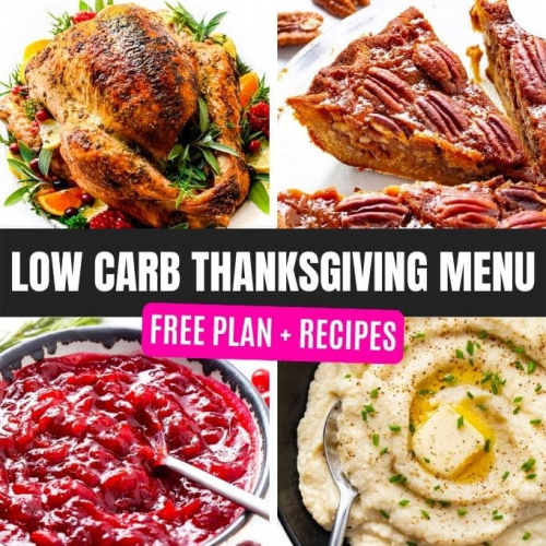 Get the Low Carb Thanksgiving Menu Plan!